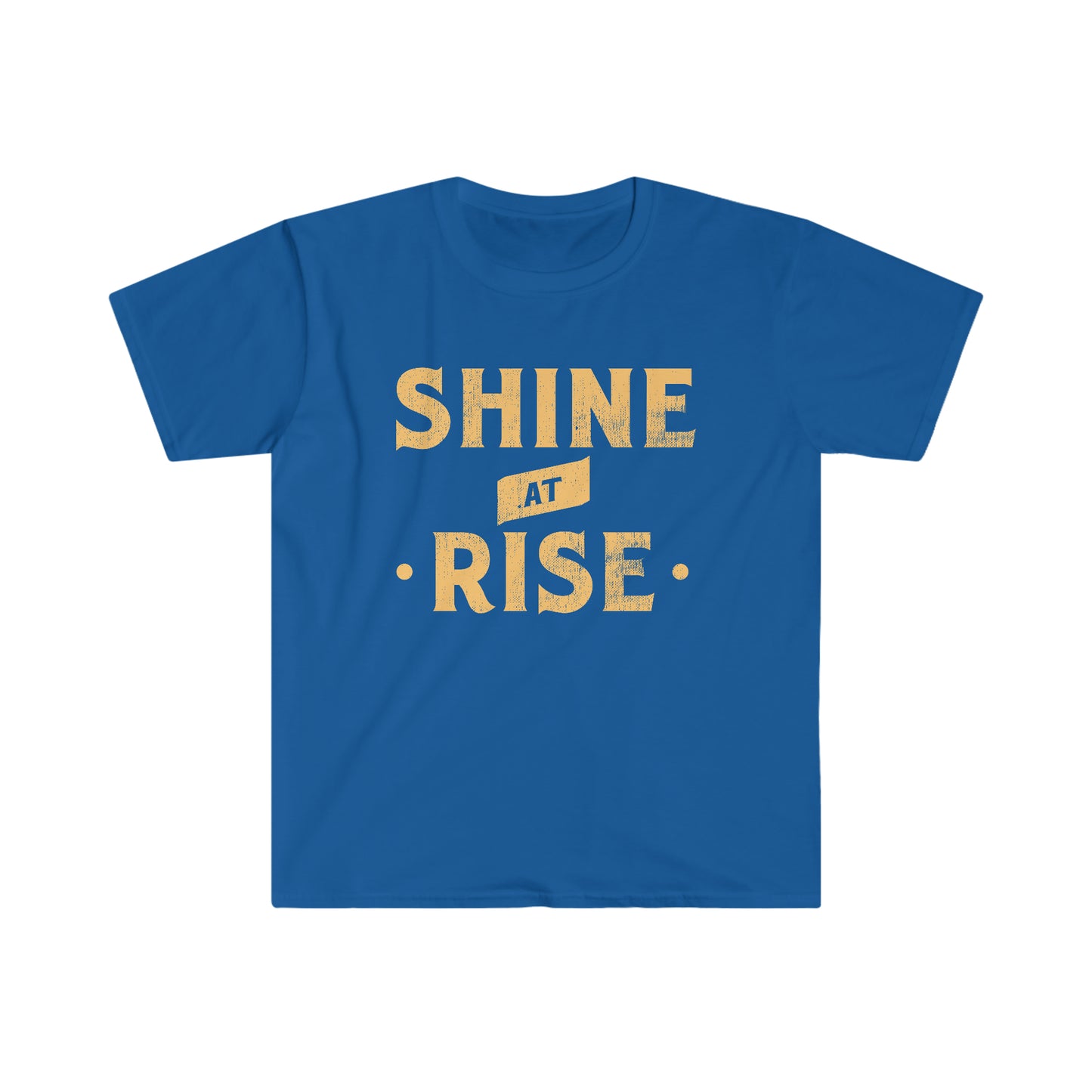 Shine at Rise - Unisex Softstyle T-Shirt - Royal Blue