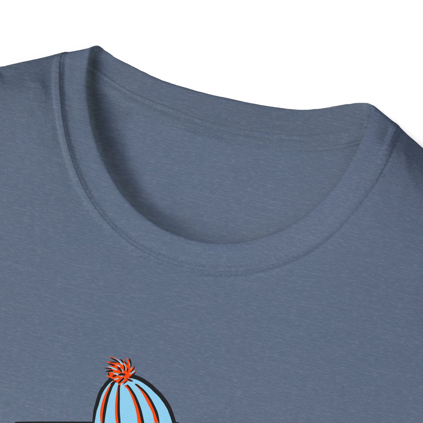 Sledding Biscuit - Unisex Softstyle T-Shirt - Charcoal