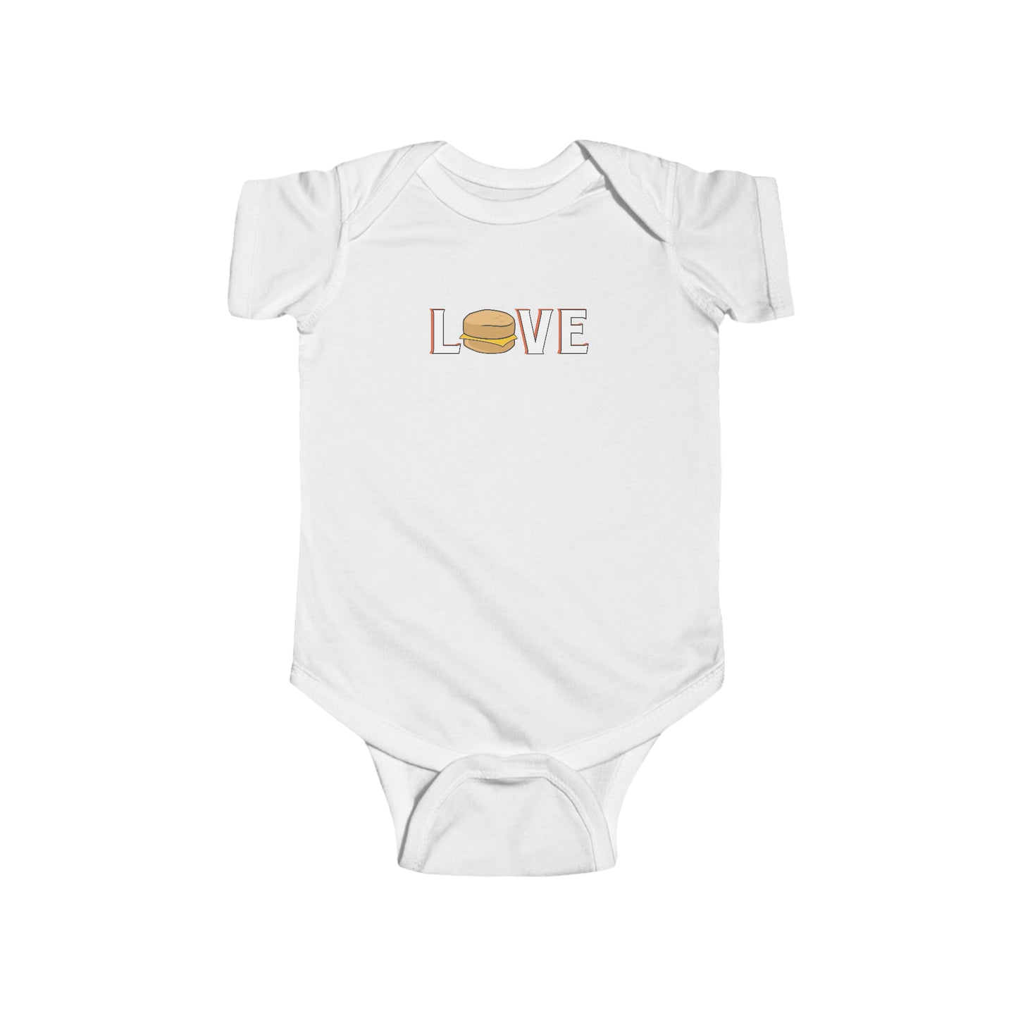 Rise - Biscuit Love - Infant Bodysuit - White