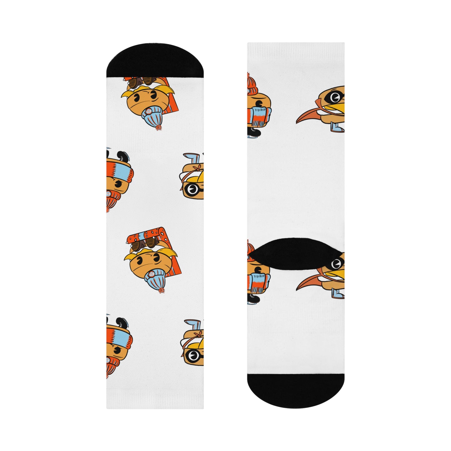 Winter Biscuit Character - Cushioned Crew Socks