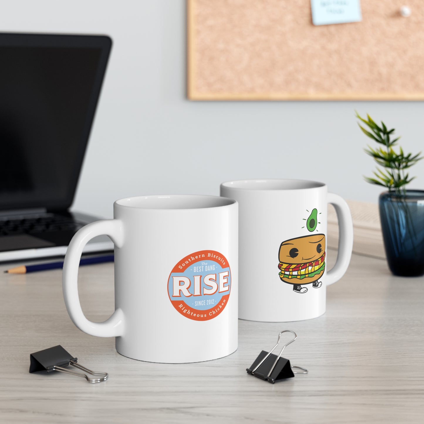 Avocado Toast Biscuit - Rise Ceramic Mug 11oz