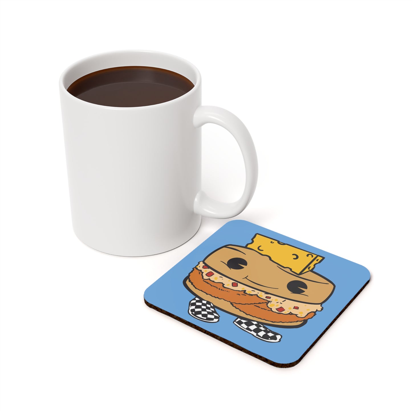 Fried Green Tomato - Cork Back Coaster