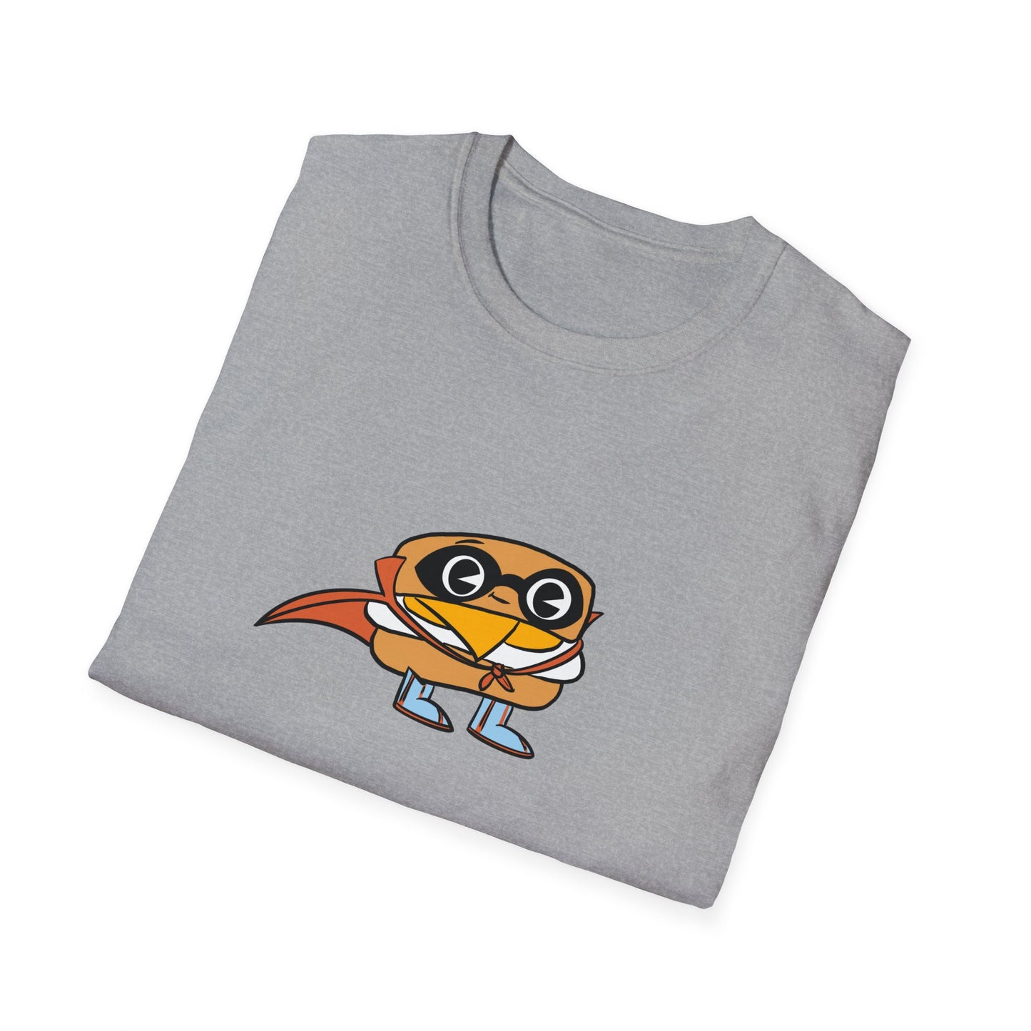 Superhero Biscuit - Unisex Softstyle T-Shirt - Charcoal