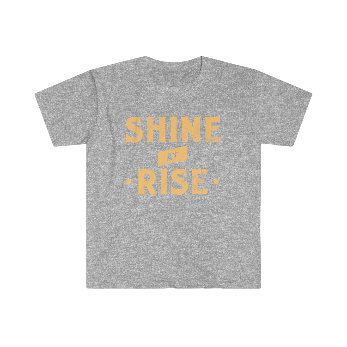 Shine at Rise - Unisex Softstyle T-Shirt - Sport Grey