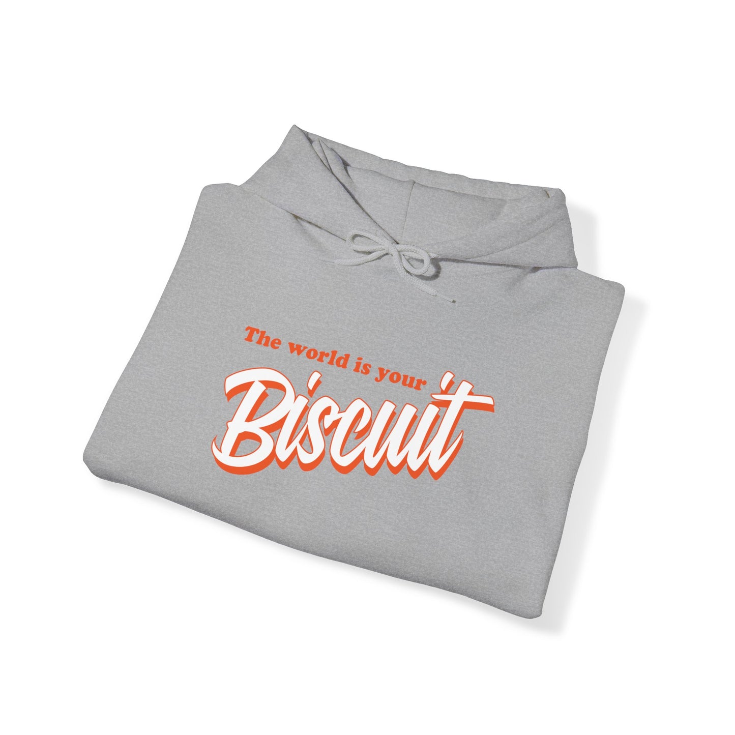 The World is Your Biscuit - Unisex Heavy Blend™ Hooded Sweatshirt