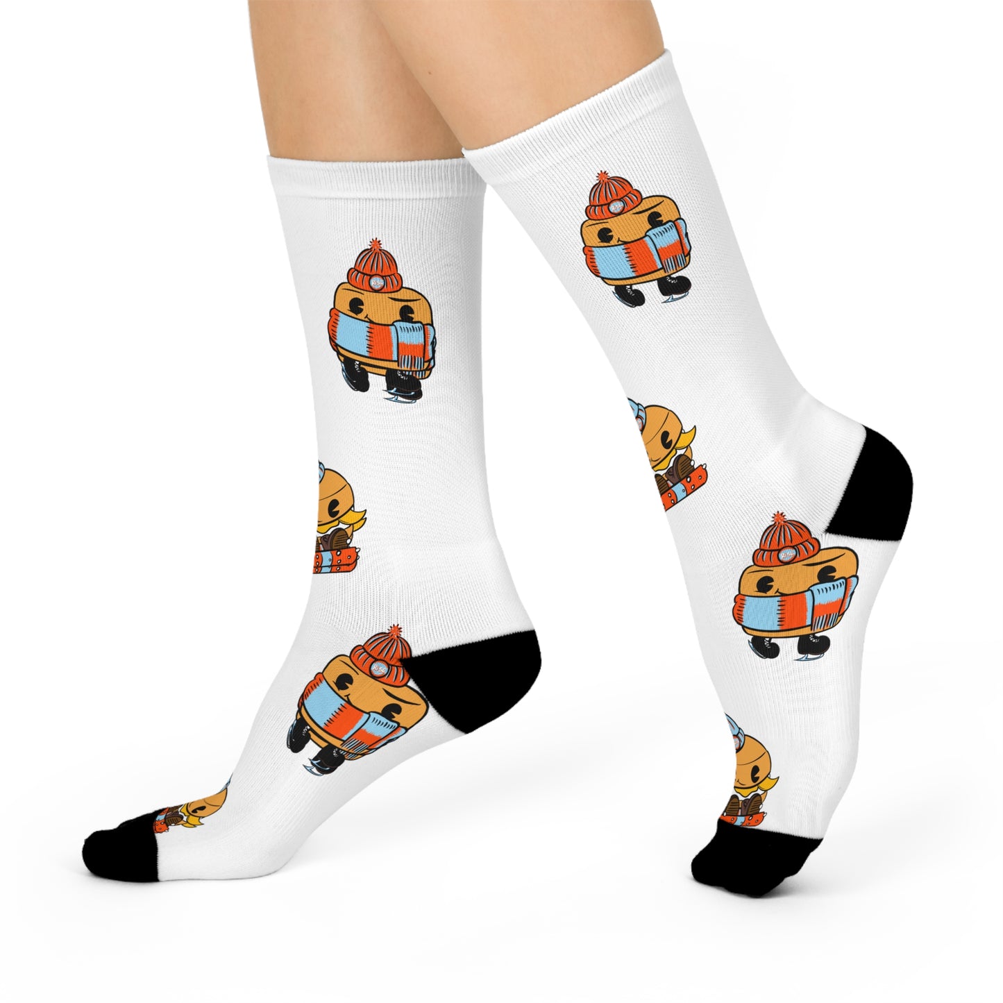 Winter Biscuit Character - Cushioned Crew Socks